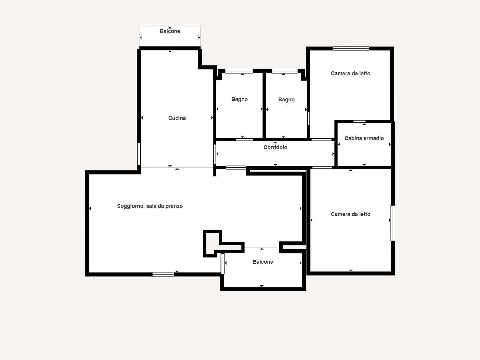 Foto 38 - Four-room apartment Via Daniele Manin, Varese - floor plans 1