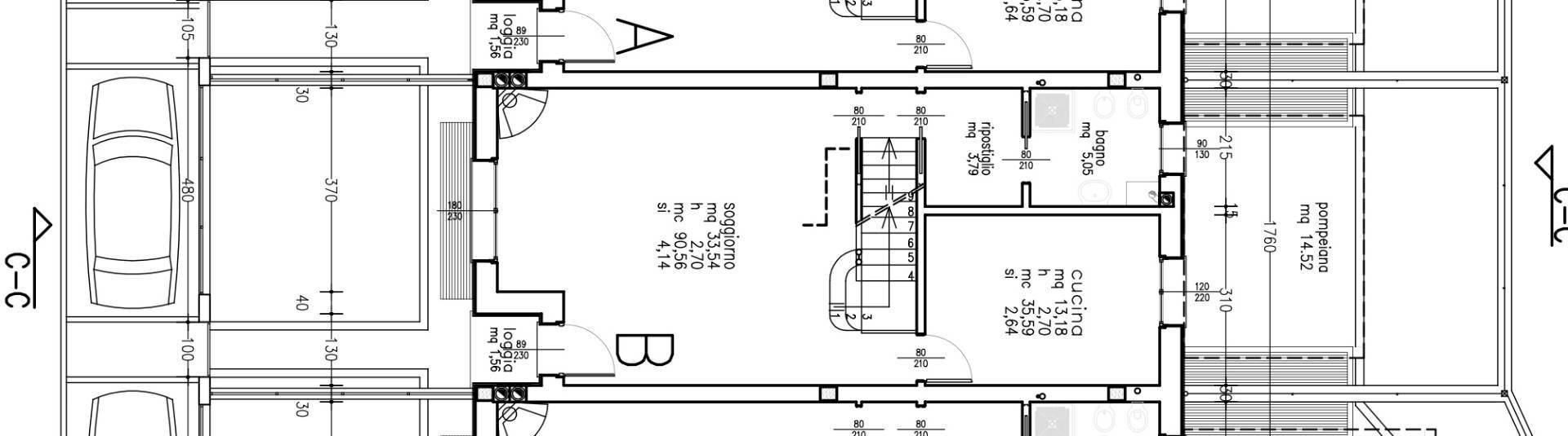 Foto 36 - Terraced Villa Via Postumia, San Biagio di Callalta - floor plans 1