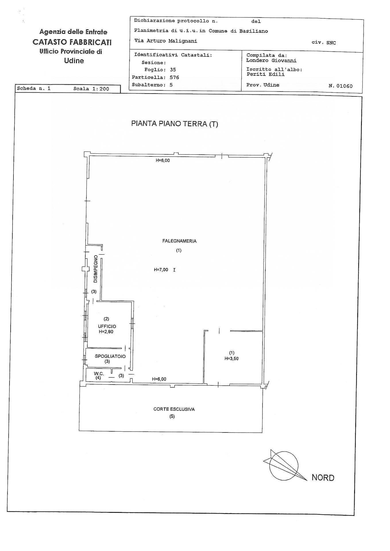 Foto 2 - Shed via arturo malignani, Basiliano - floor plans 1