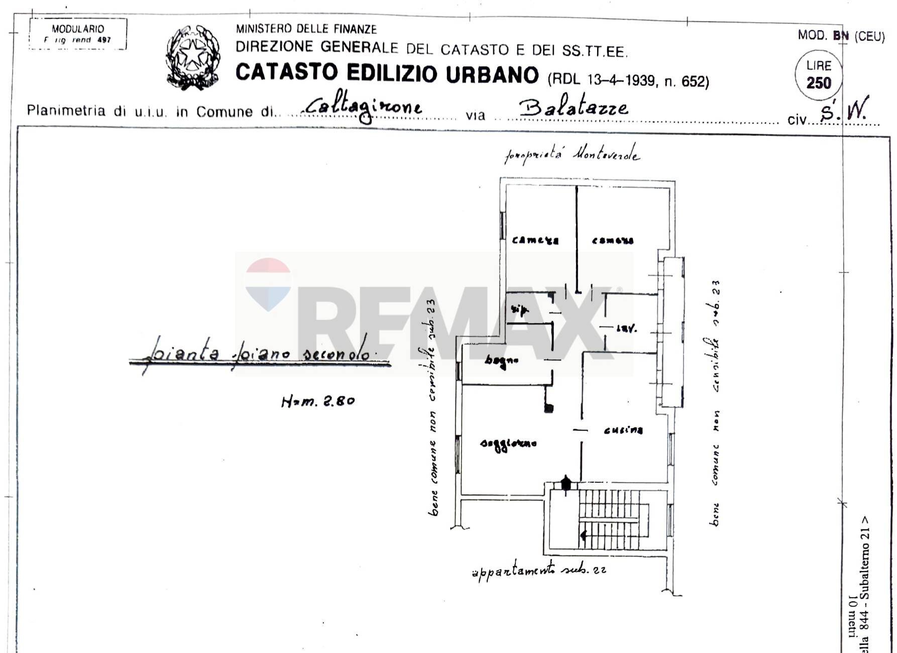 Pianta 2D - Appartamento Via Salvo D'Acquisto
 
63, Caltagirone - planimetria 1