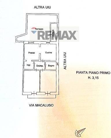 Pianta 2D - Appartamento Via Macaluso
 
83, Catania - planimetria 1