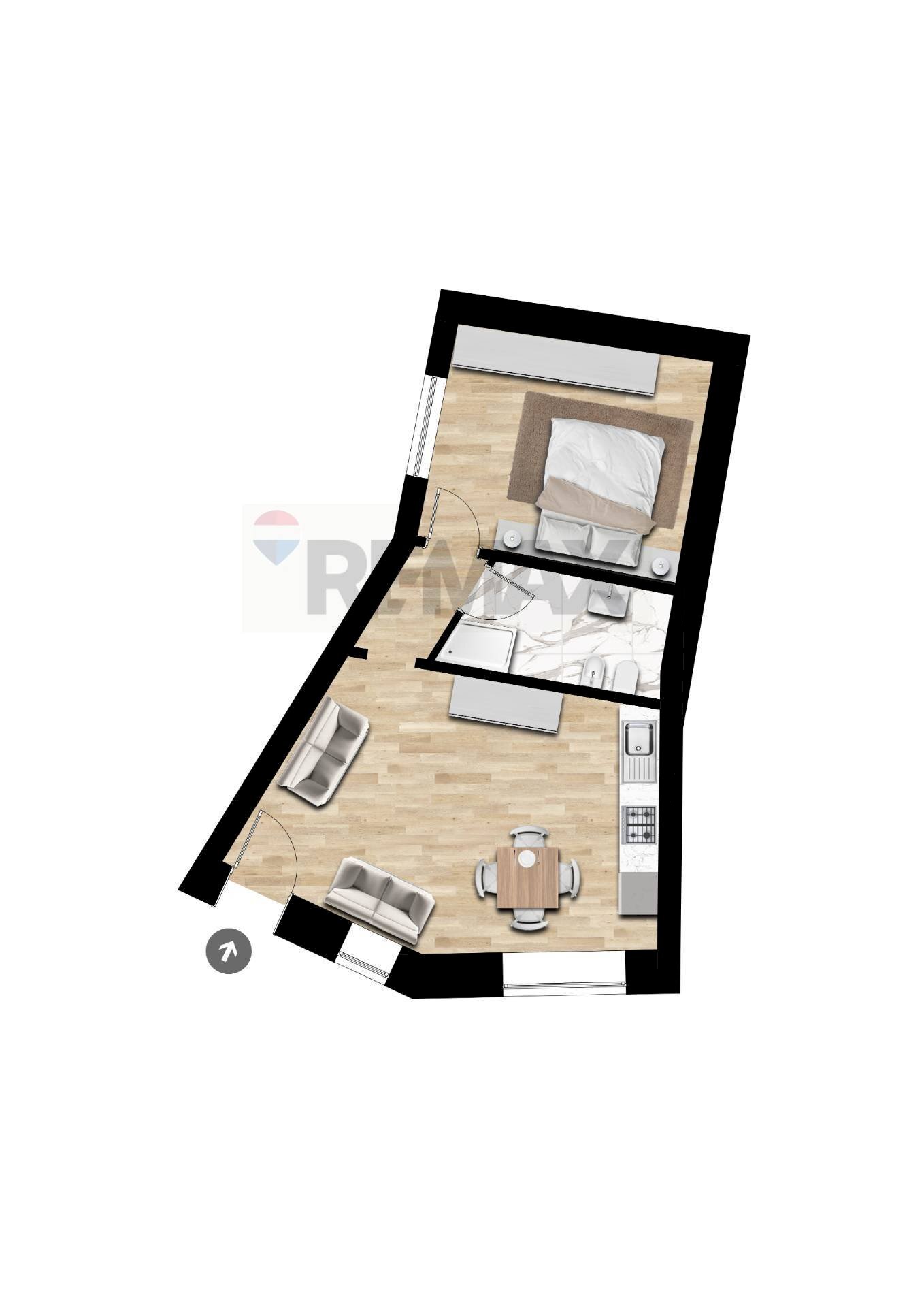 Pianta 2D - Casa semi indipendente via Mazzini
24, 22, San Marcello - foto 3