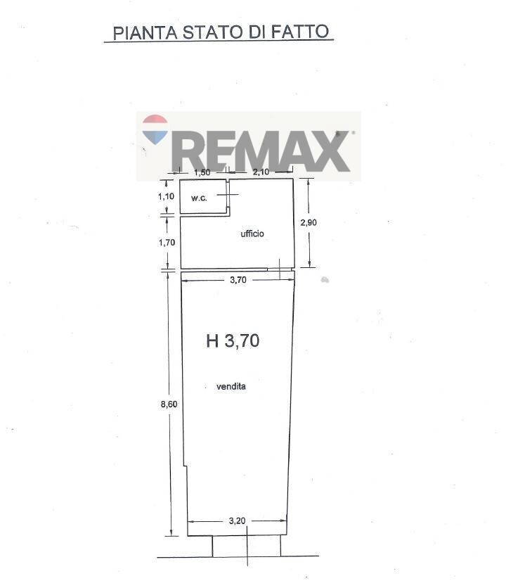Pianta 2D - Locale Commerciale Via Portanova
 
18, Salerno - planimetria 1