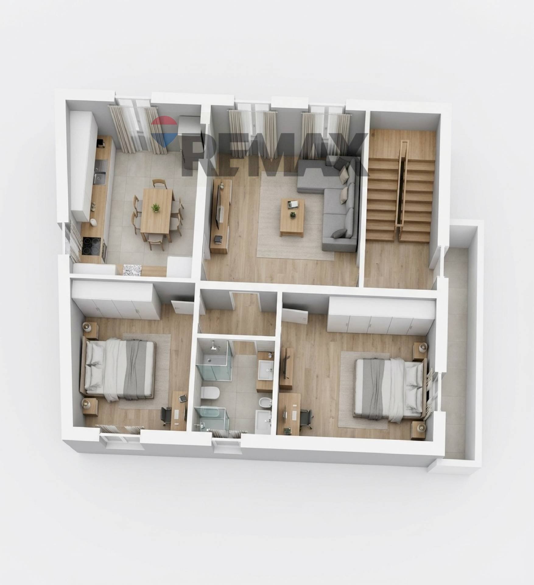 Pianta 3D - Casa indipendente VIA CORNEDOLE
 
89, Castelnovo di Sotto - planimetria 1
