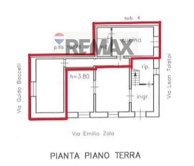 Pianta 2D - Bilocale VIA EMILIO ZOLA
 
3, Avola - planimetria 1