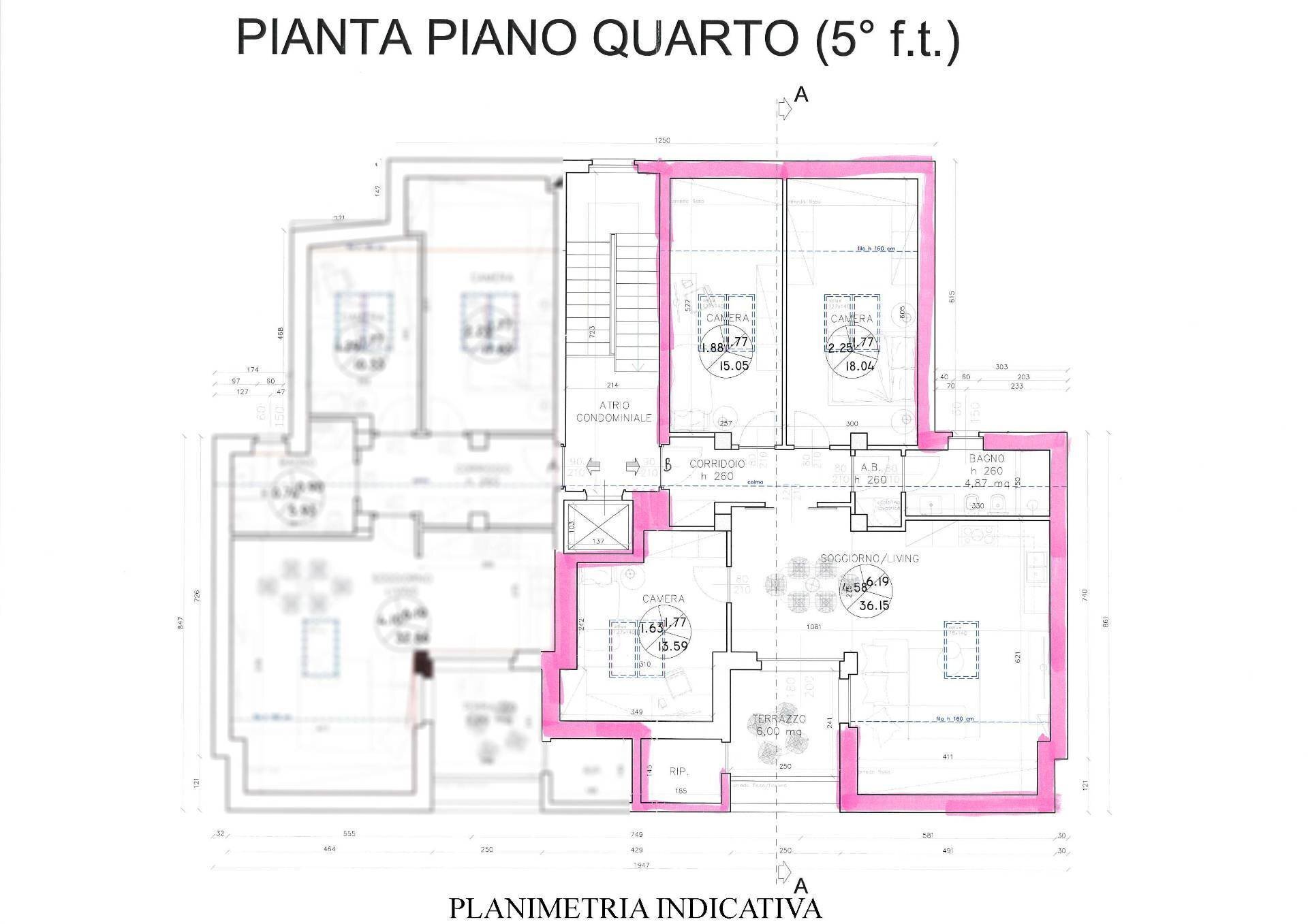 Foto 26 - Four-room apartment Via Del Collegio, Chivasso - floor plans 1