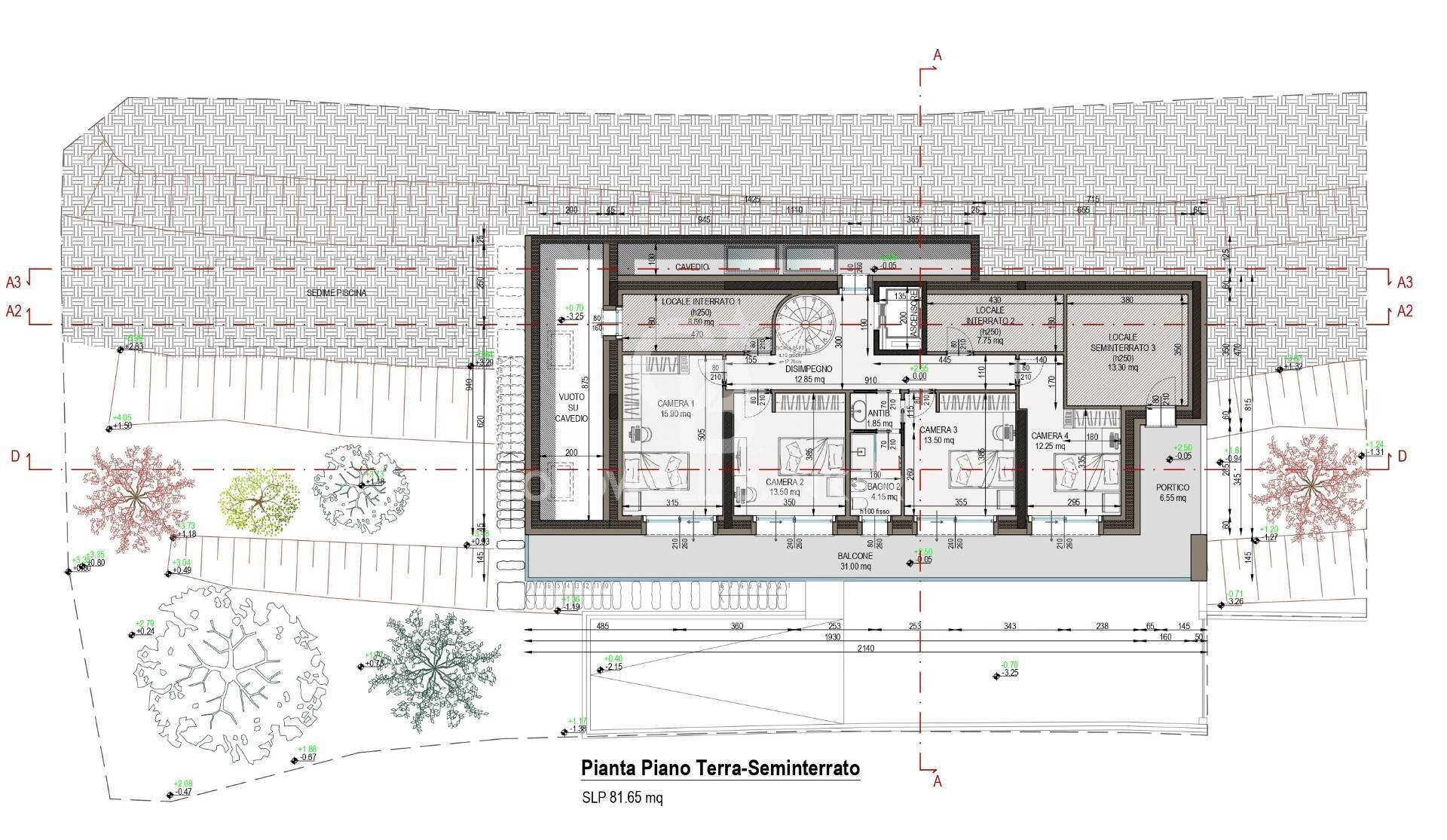 PIANO TERRA - Villa Via Ronchi, Padenghe sul Garda - planimetria 1