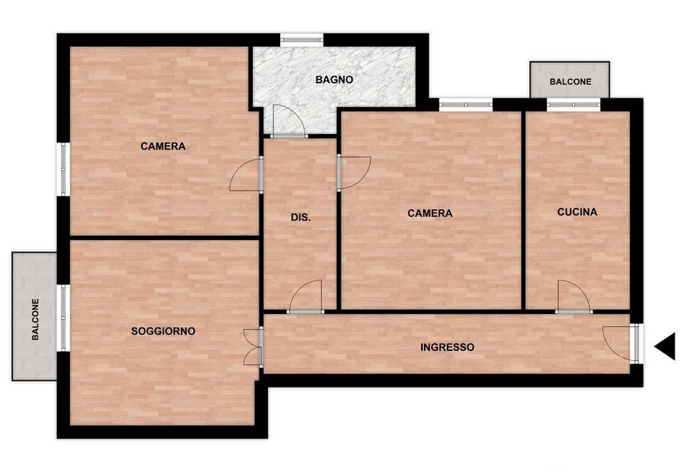Foto 33 - Three-room apartment Via Banetti, Ispra - floor plans 1