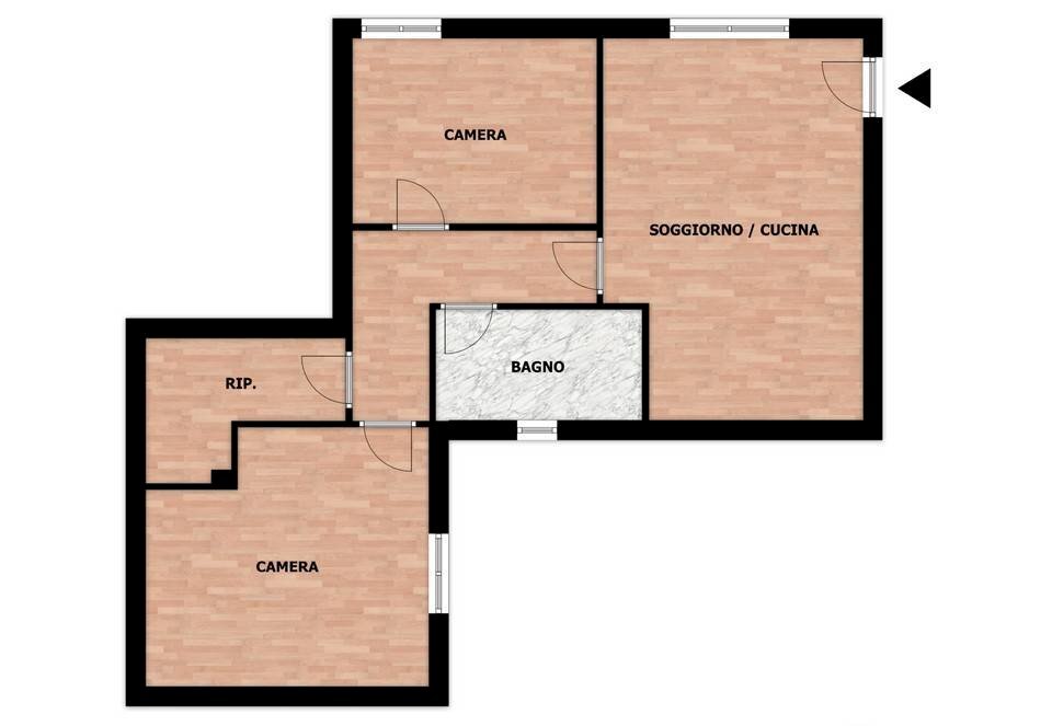Foto 37 - Three-room apartment Via Lavorascio
 
193, Ispra - floor plans 1