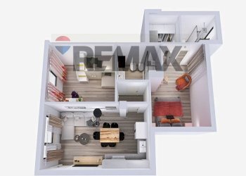 Pianta 3D - Three-room apartment via torino
 
99, Settimo Torinese - photo 5