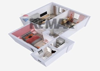 Pianta 3D - Three-room apartment via torino
 
99, Settimo Torinese - photo 10