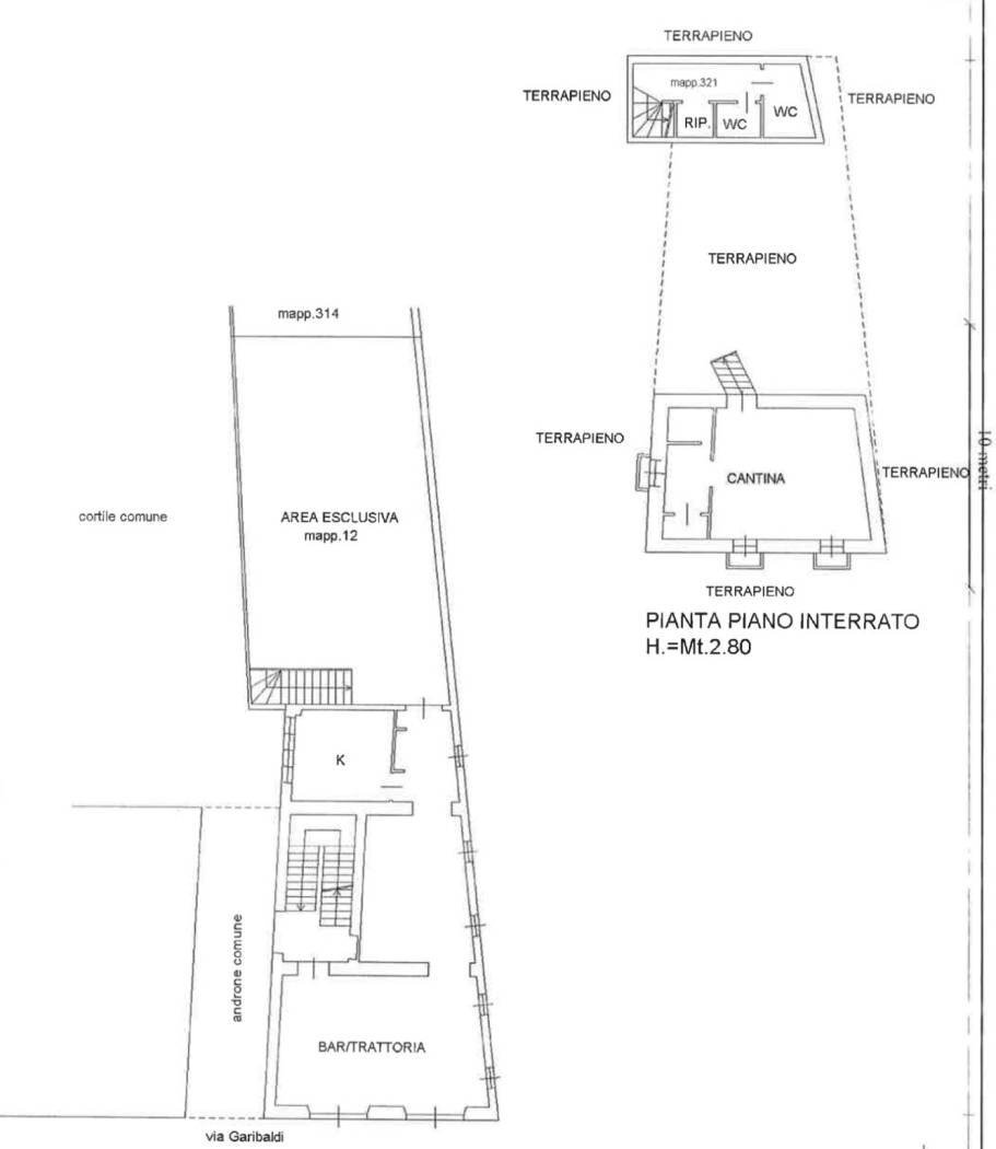 Negozio via Giuseppe Garibaldi, 28, Vimercate - planimetria 1