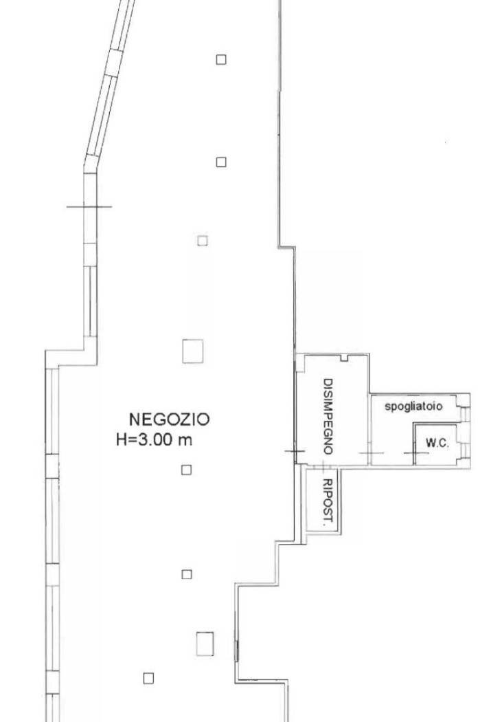 Shop via Giuseppe Mazzini, 177, Albino - floor plans 1
