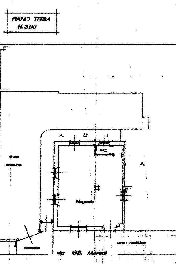 Shop via Gianbattista Moroni, 316, Bergamo - floor plans 1