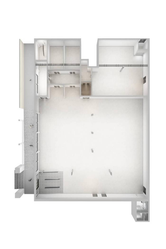 Negozio via Vincenzo Bellini, Bergamo (zona Longuelo) - planimetria 1