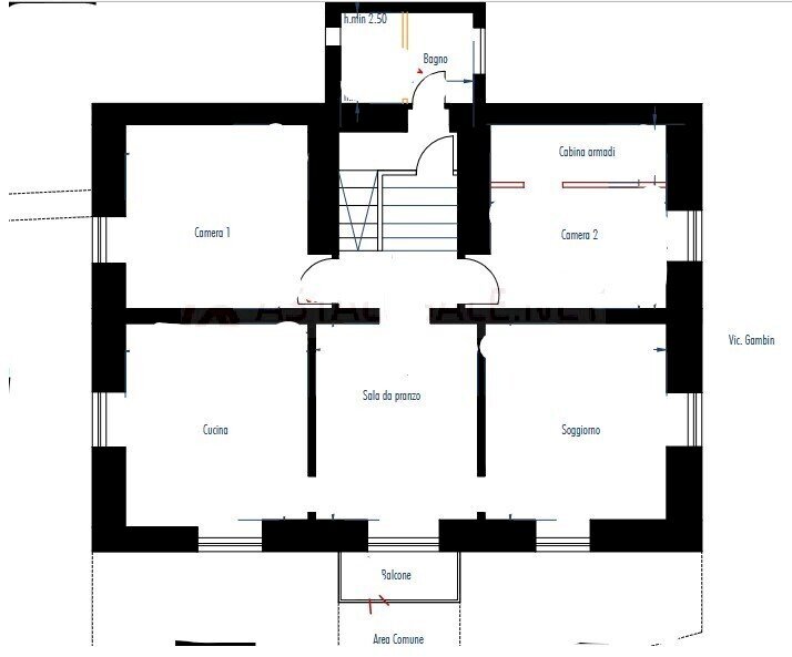 1.jpg - Four-room apartment at auction Via Faje 5, Varazze - floor plans 1
