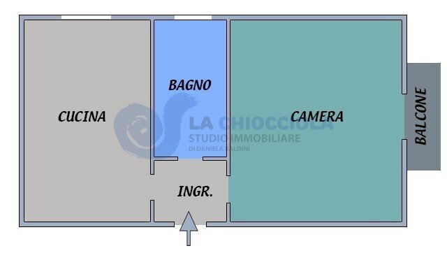 A303 pianta - Appartamento Via Saliceto, Bologna (zona Bolognina) - planimetria 1
