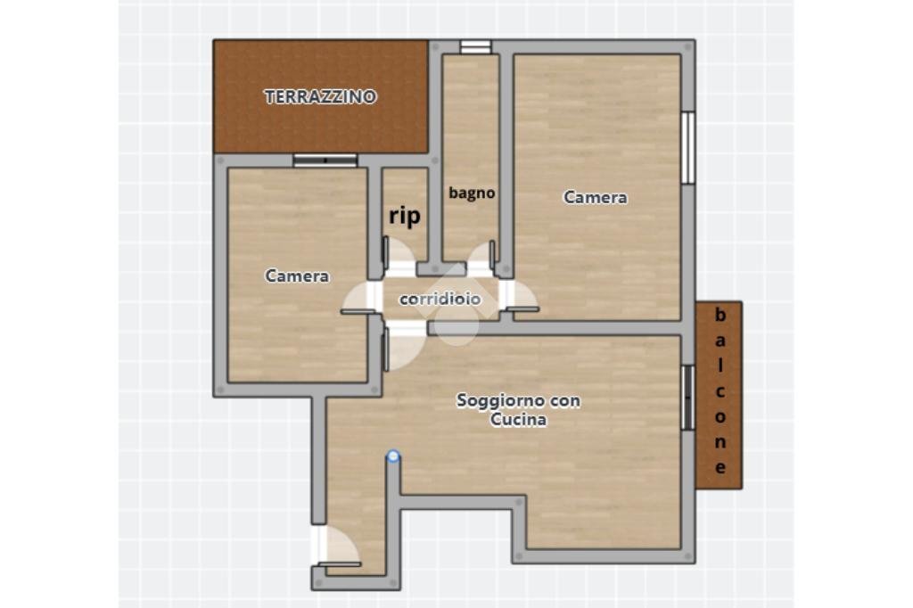 Three-room apartment Corso lima, Chiavari - floor plans 1