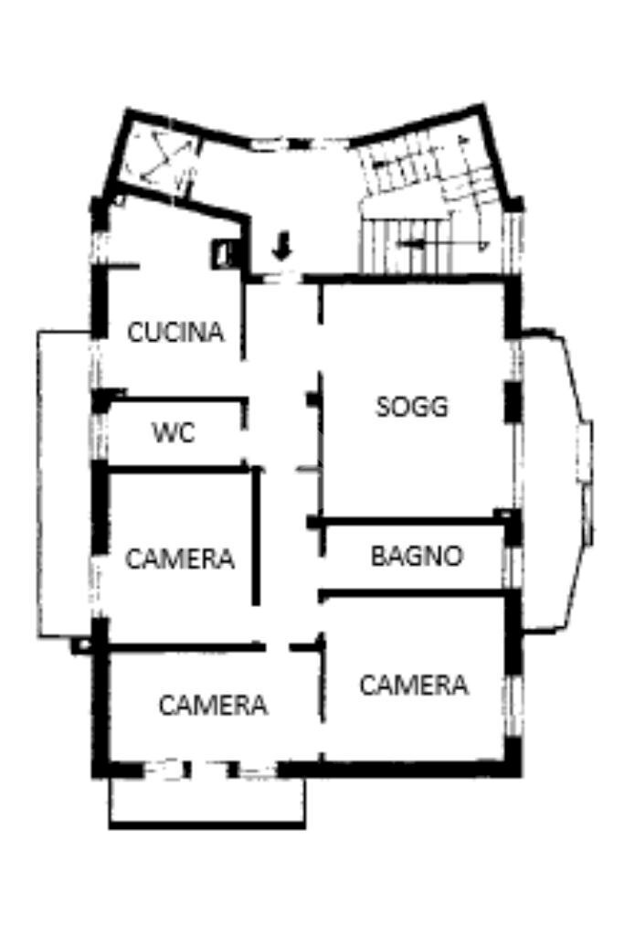 Apartment Via Pietro Crotta, Cascinette d'Ivrea - floor plans 1