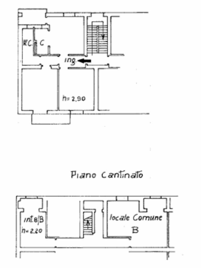 Three-room apartment Via Gaetano Donizzetti, Galliate - floor plans 1
