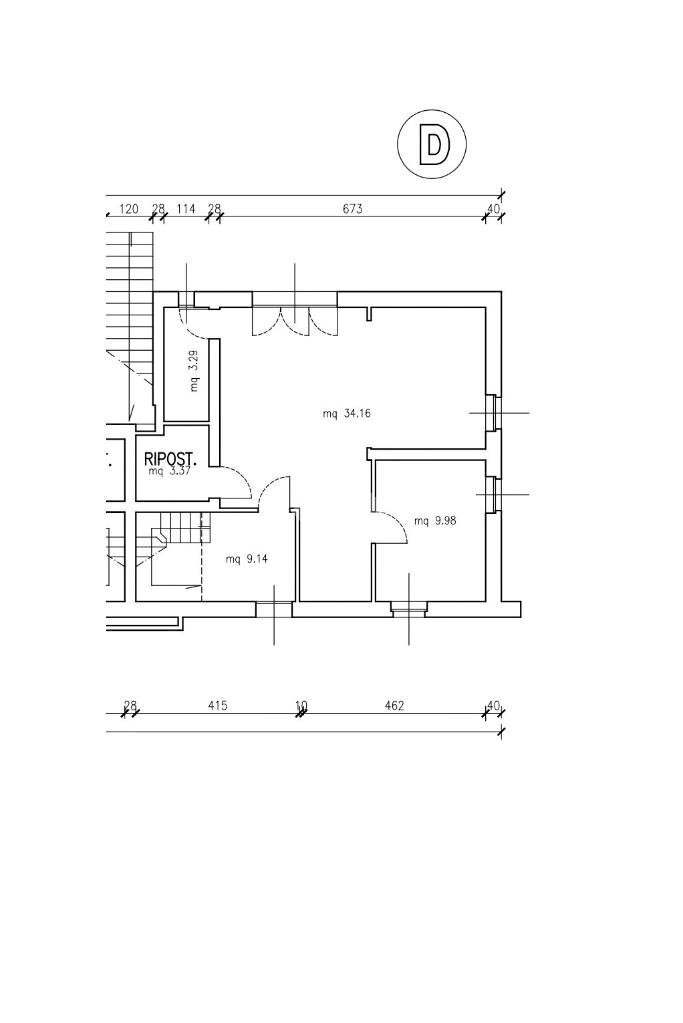 Four-room apartment Str. Cavi, Collecchio - floor plans 1