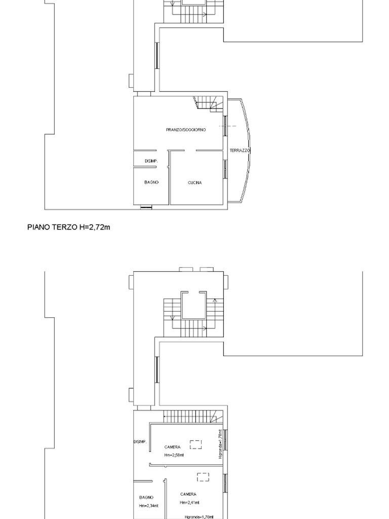 Trilocale Via de chirico, Castelfranco Emilia - planimetria 1