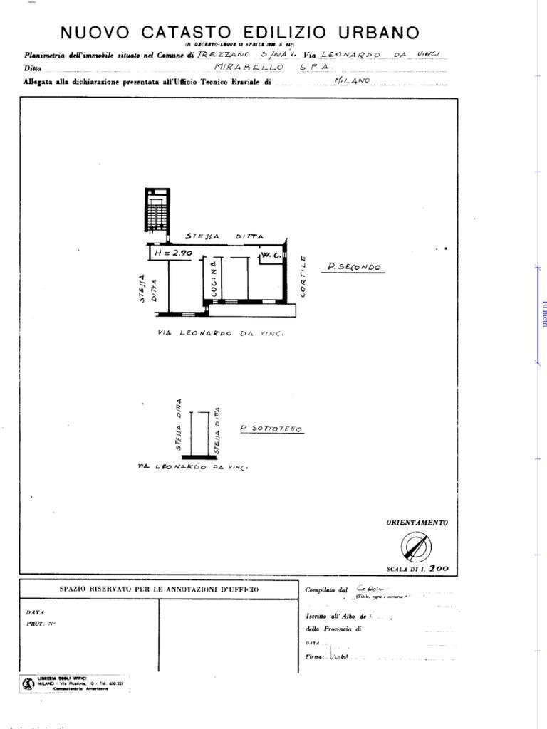 Three-room apartment Viale Leonardo Da Vinci, Trezzano sul Naviglio - floor plans 1