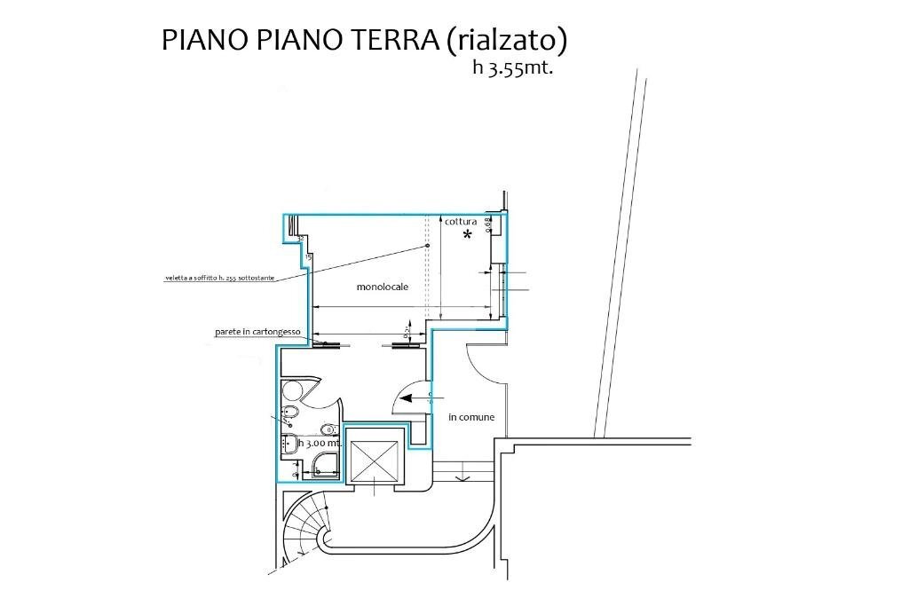 Monolocale C.so di Porta Nuova, Milano (zona Porta Nuova) - planimetria 1