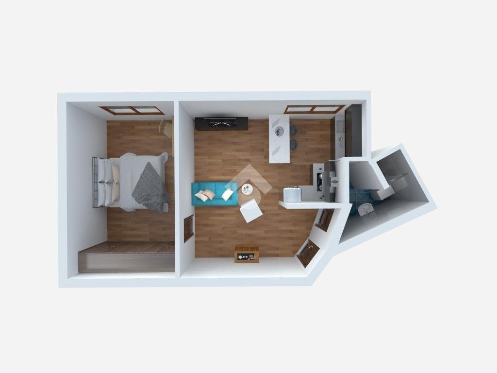 Two-room apartment Via tartini, Milano (neighborhood Dergano) - floor plans 1