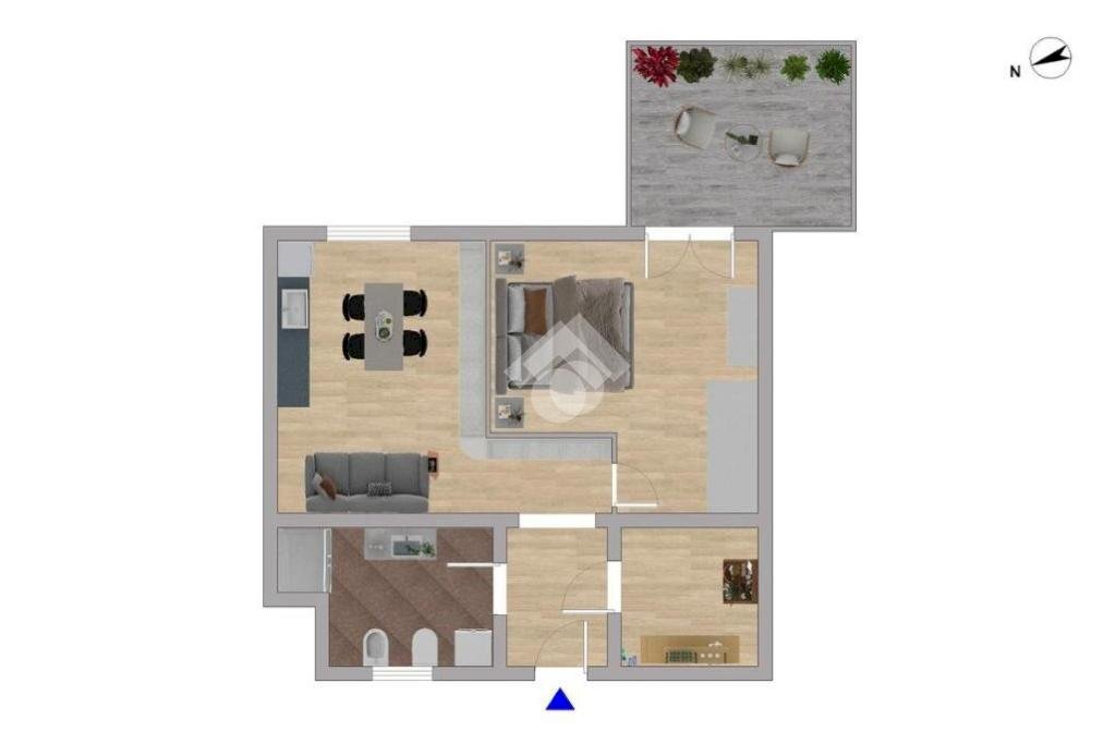 Bilocale Viale cassala, Milano - planimetria 1