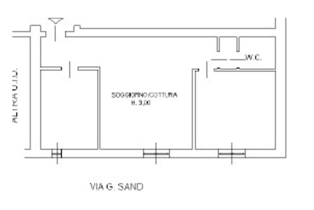 Three-room apartment Via Privata Publio Rutilio Rufo, Milano (neighborhood Affori) - floor plans 1