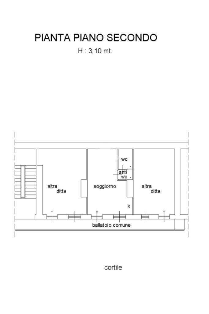 Monolocale Via S. Francesco da Paola, Torino (zona Centro) - planimetria 1