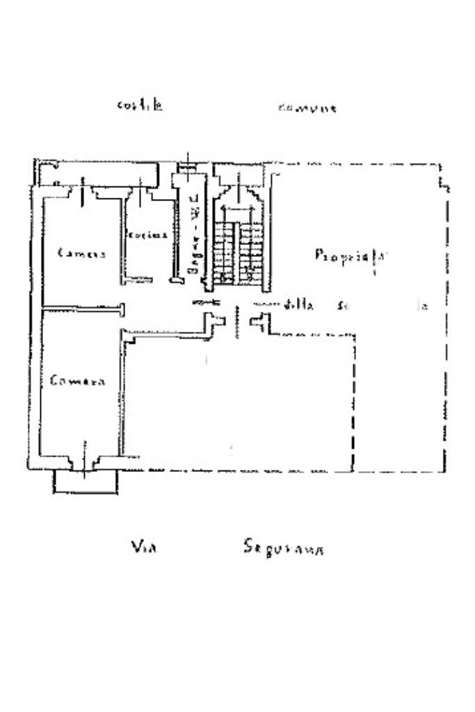 Three-room apartment Via Caterina Segurana, Torino (neighborhood Borgo Po) - floor plans 1