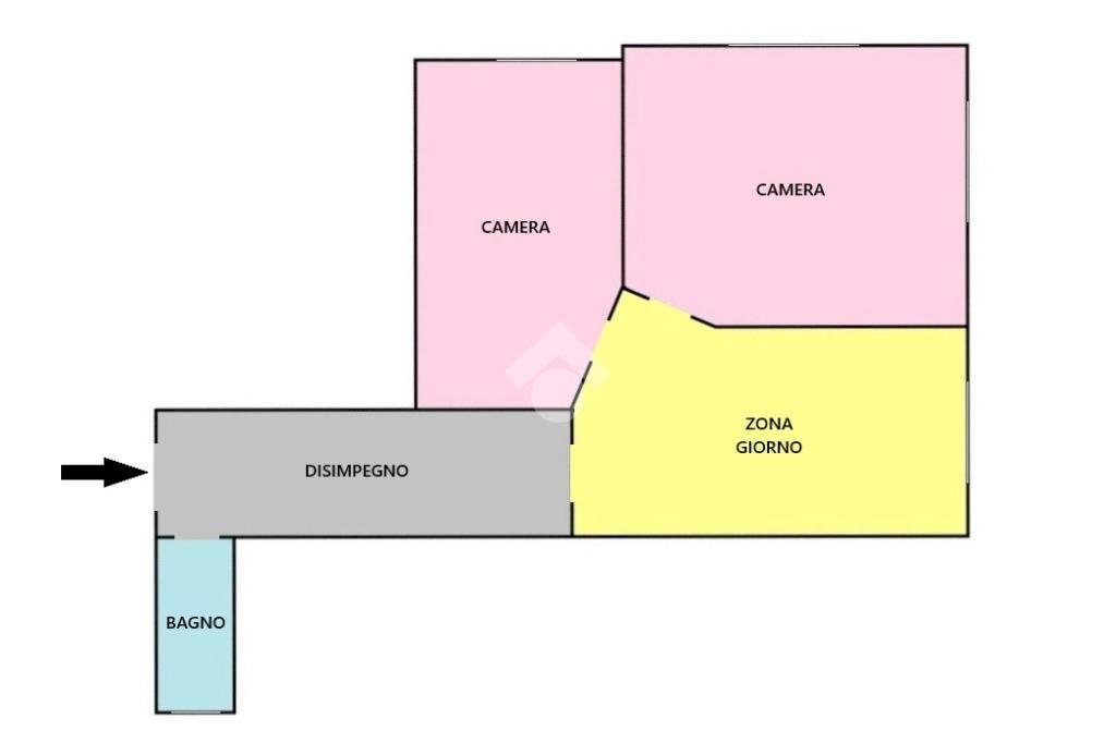 Trilocale Via Brandizzo, Torino (zona Barriera Milano) - planimetria 1