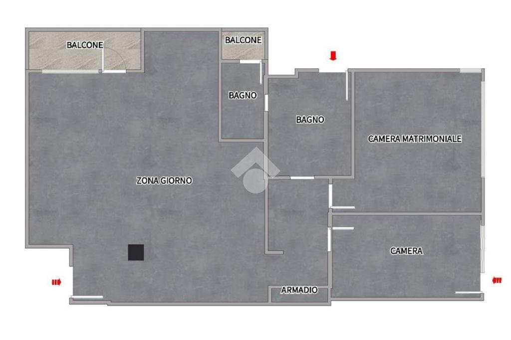 Apartment Via castelgomberto, Torino (neighborhood Santa Rita) - floor plans 1