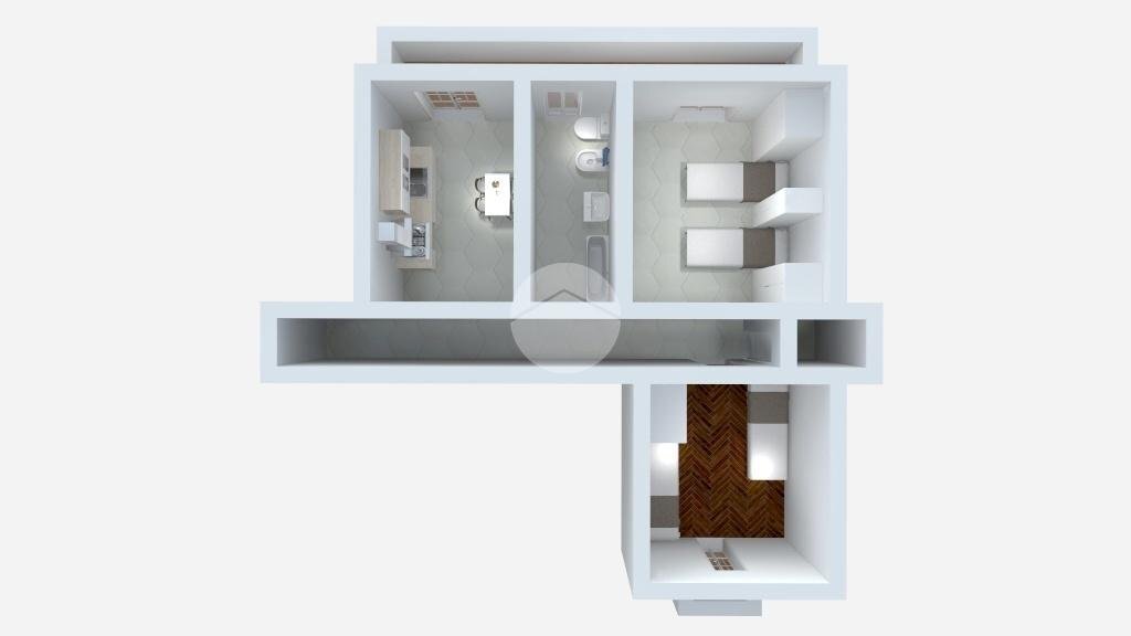 Three-room apartment Corso inghilterra, Torino (neighborhood Cit Turin) - floor plans 1
