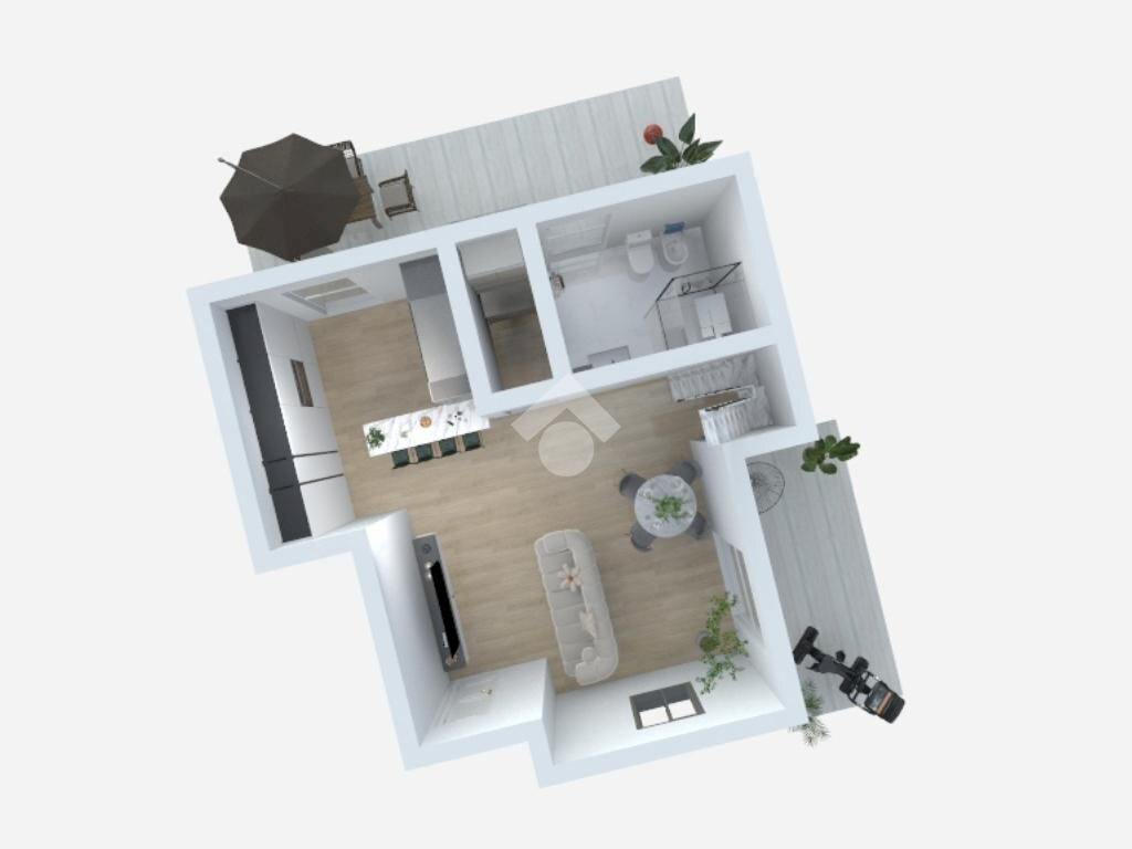 Three-room apartment Via Sandro Pertini, Cambiago - floor plans 1
