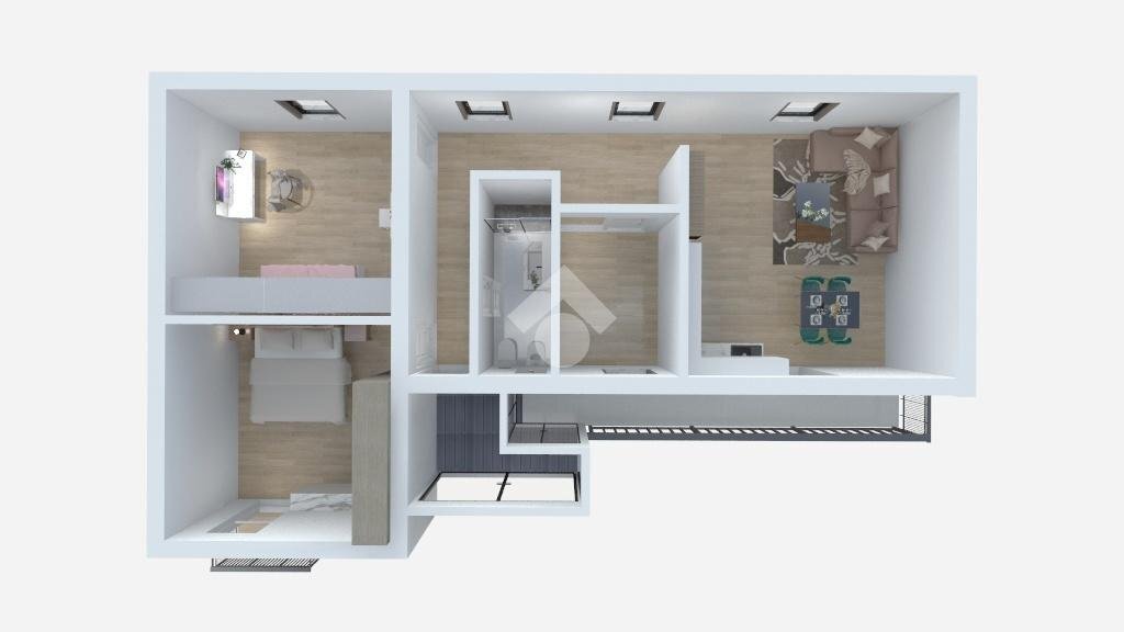 Three-room apartment Via marta tana, Santena - floor plans 1