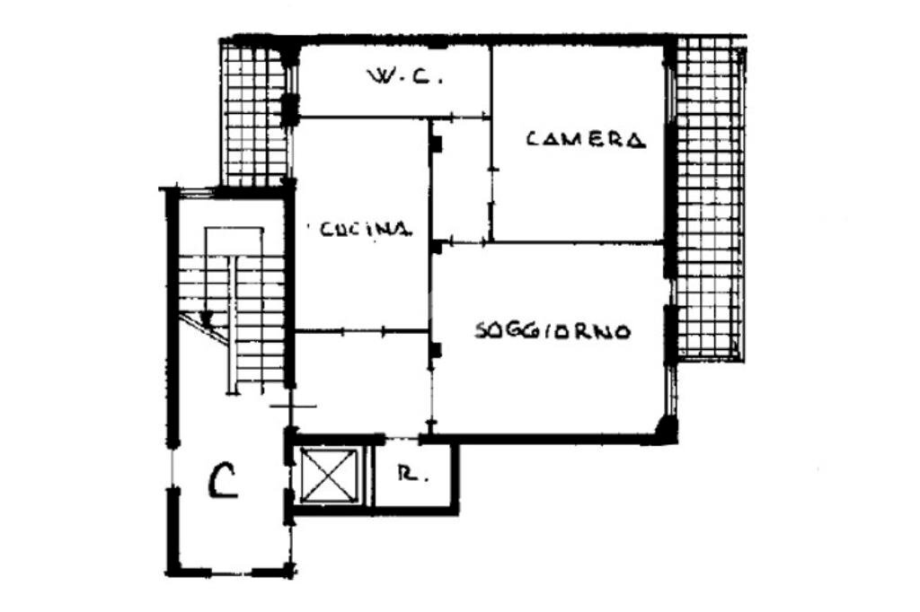 Three-room apartment Via XI Febbraio, Trezzo sull'Adda - floor plans 1