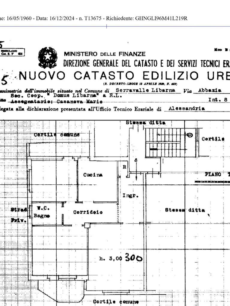 Four-room apartment Via Papa Giovanni XXIII, Serravalle Scrivia - floor plans 1