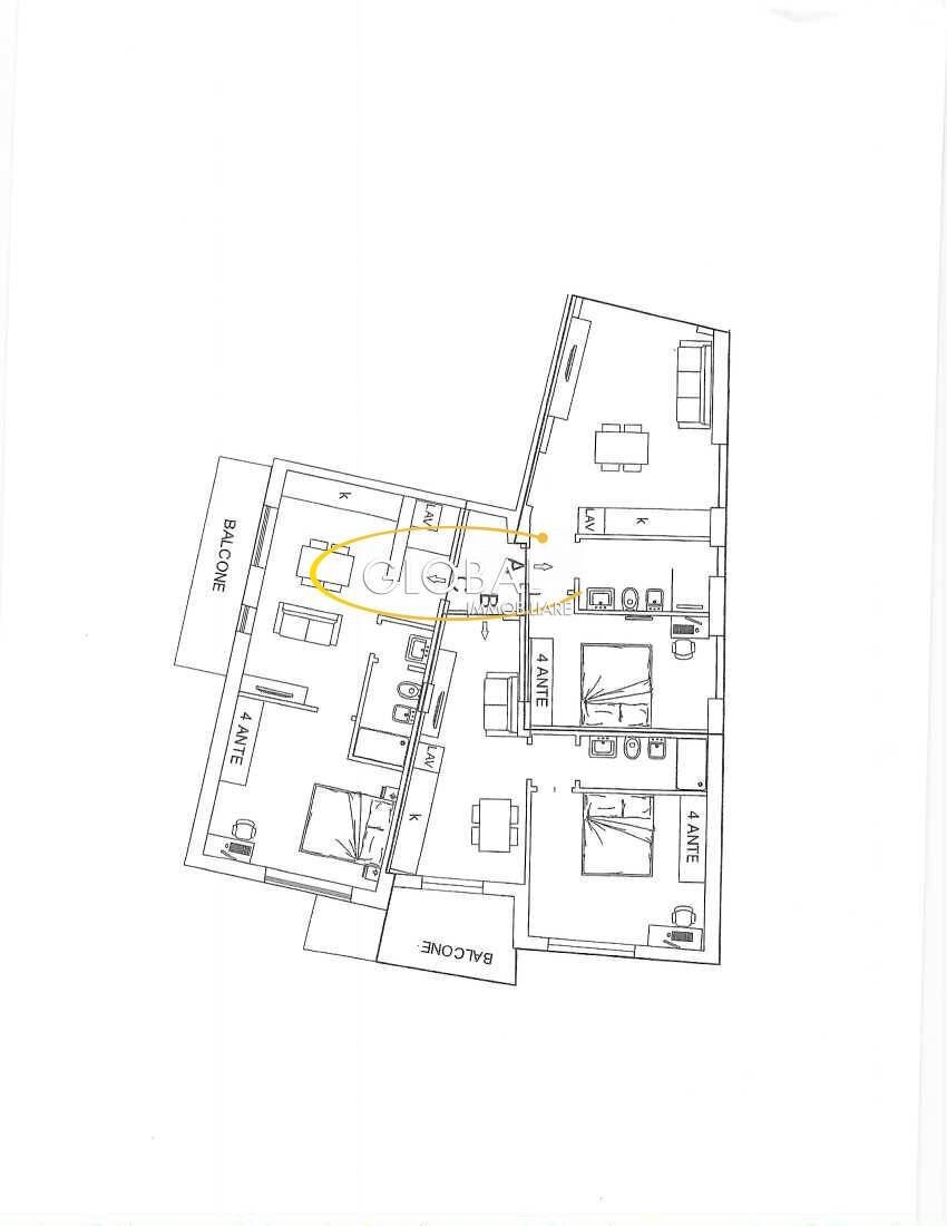 Foto 1 - Two-room apartment Ancona - floor plans 1