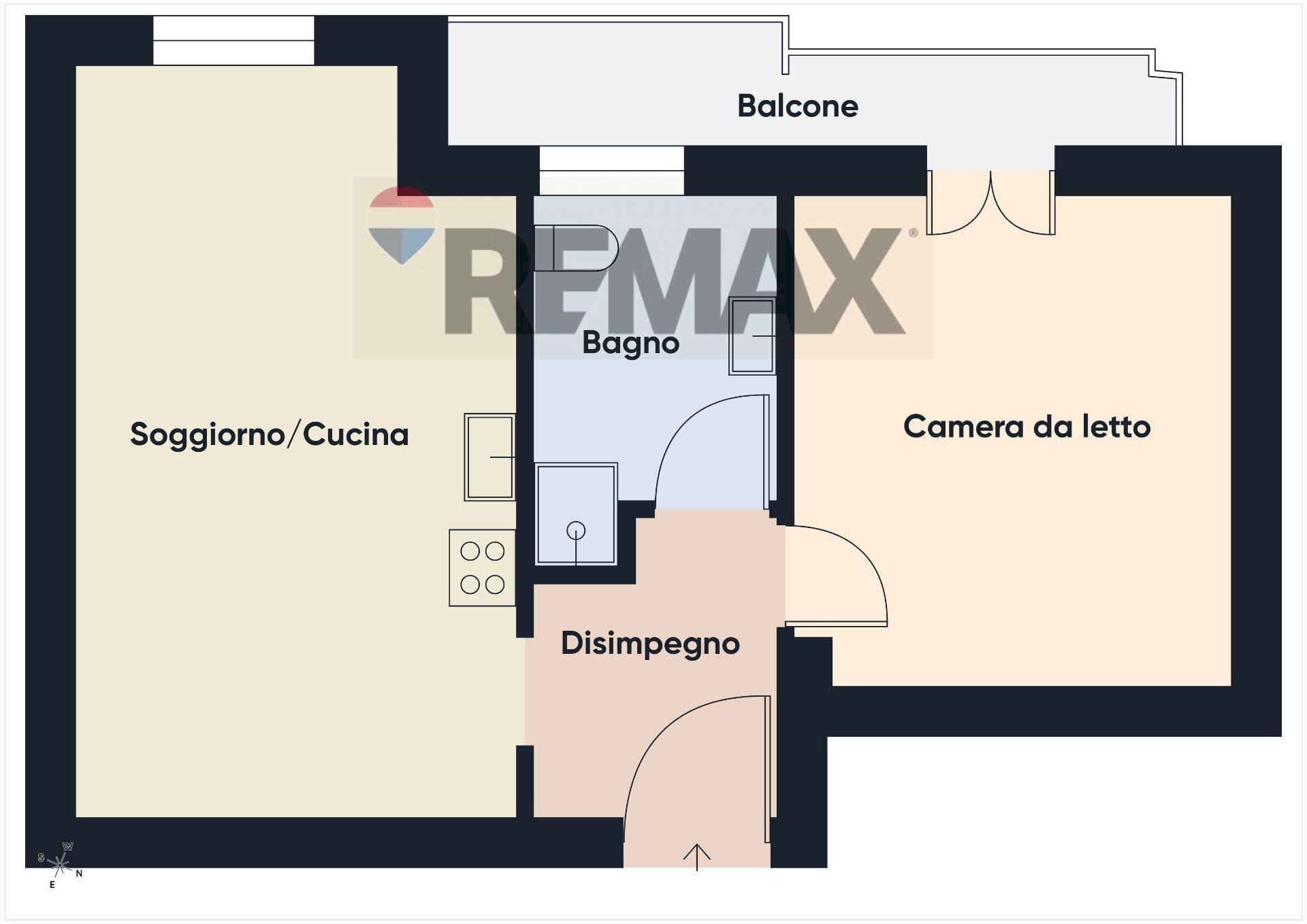 Pianta 2D - Bilocale via Perlasca
 
2, Vellezzo Bellini - planimetria 1