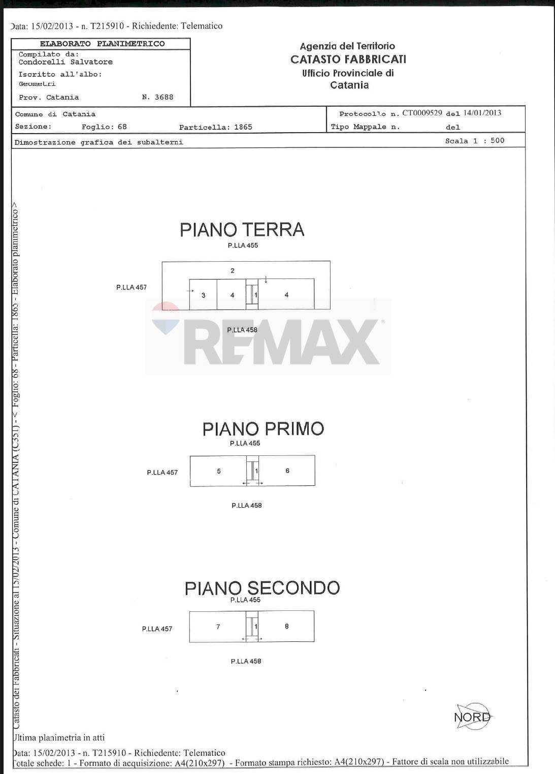Pianta 2D - Casa semi indipendente Via Pagaro
 
82/84, Catania - planimetria 1