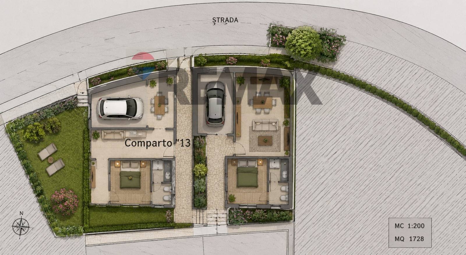 Pianta 2D - Building land Località  Vivaio, via Amendola
 
snc, Figline e Incisa Valdarno - floor plans 1