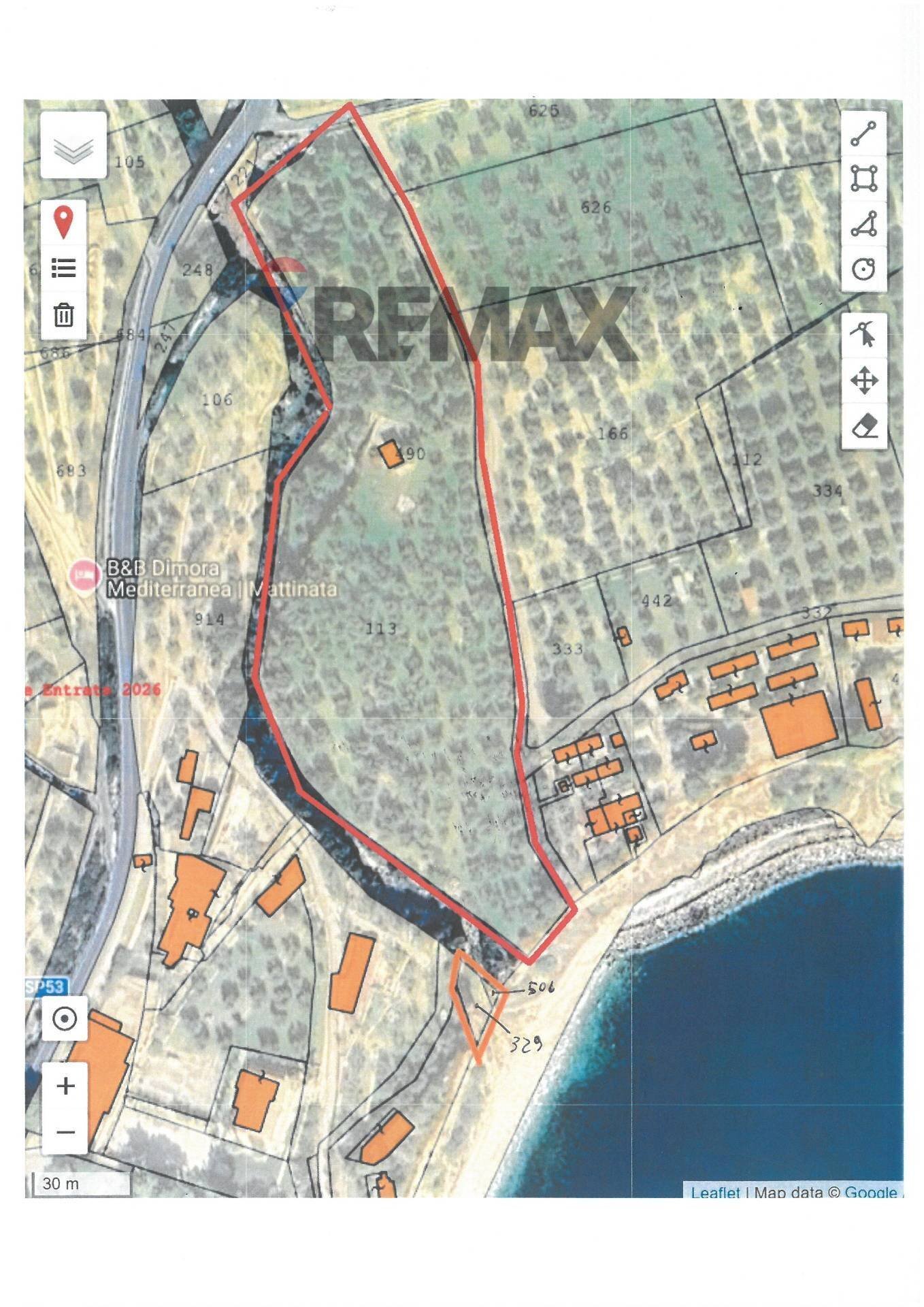 Posizione della mappa - Terreno agricolo Località Tor Di Lupo, Mattinata - planimetria 1