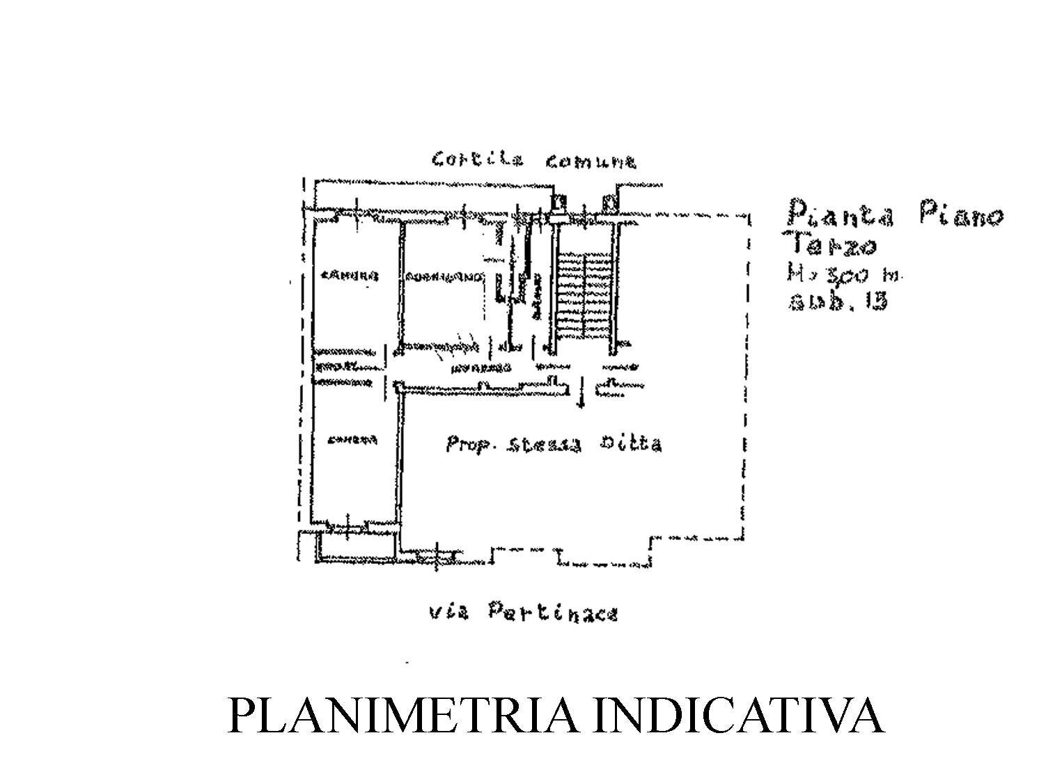 Foto 12 - Trilocale Via Publio Elvio Pertinace, Torino - planimetria 1