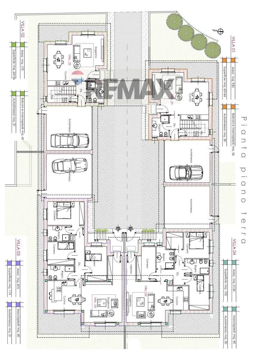 Pianta 2D - Villa via Benedetto da Briosco, Briosco - floor plans 1