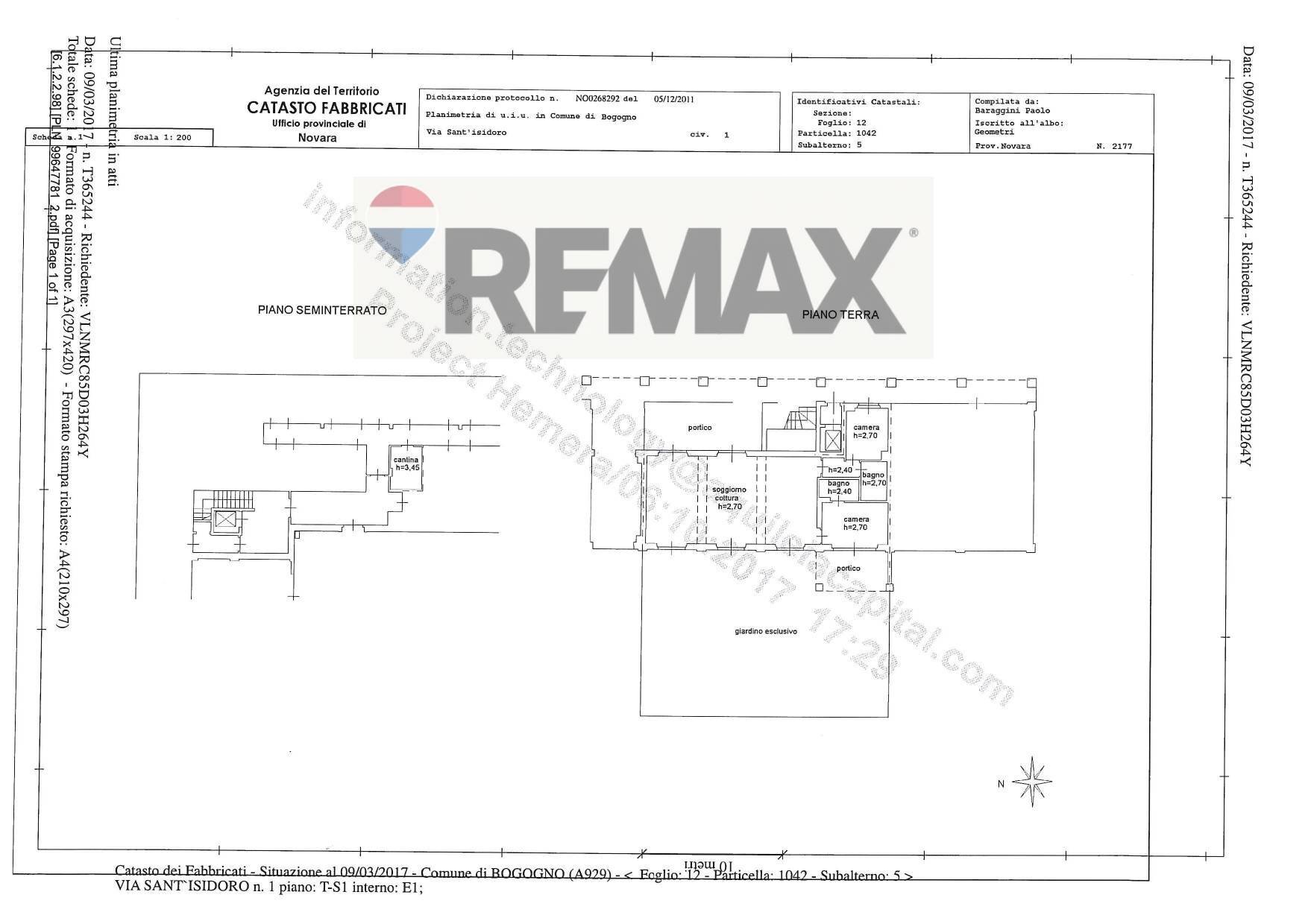 Pianta 2D - Apartment Via Sant'Isidoro
 
1, Bogogno - floor plans 1