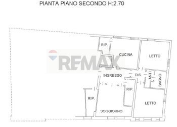 Pianta 2D - Apartment via Roma
 
29, Borgo Veneto - photo 20