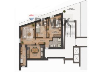 Pianta 2D - Three-room apartment via Veneto
 
32, Chioggia - photo 23